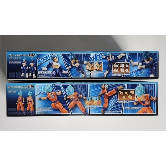 Entry Grade Super Saiyan God Super Saiyan Goku & Vegeta  Bandai Dragon Ball Z Super Saiyan God Super Goku & Vegeta Model Kit Bundle